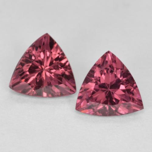 Reddish Purple Rhodolite Garnet Gem - 0.5ct Trillion Facet (ID: 562658)