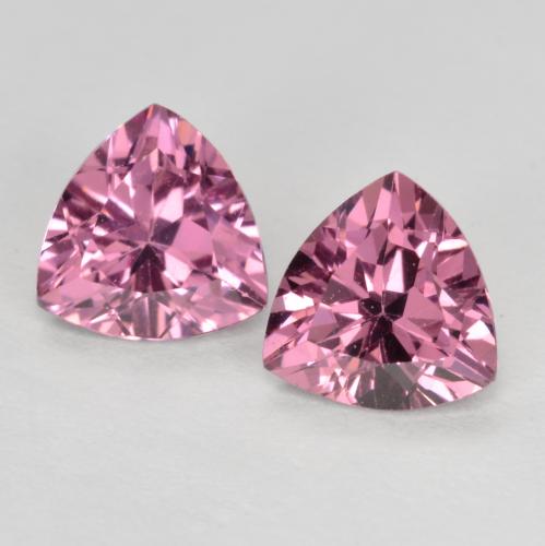 helllila- Rhodolit-Granat Edelstein - 0.5ct Trillantschliff (ID: 570948)