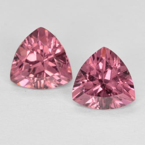 Raspberry Red Rhodolite Garnet Gem - 0.5ct Trillion Facet (ID: 570949)