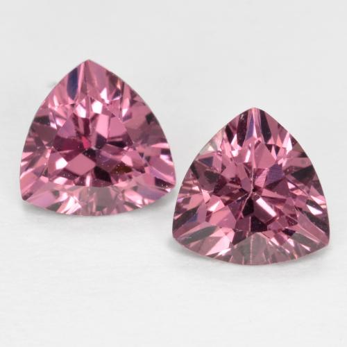 Красновато-пурпурный Родолит Гранат Камень - 0.5ct Огранка Триллион Фасетная (ID: 570952)