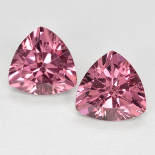 Purple-Red Rhodolite Garnet Gem - 0.6ct Trillion Facet (ID: 570953)