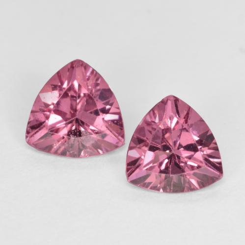 Raspberry Red Rhodolite Garnet Gem - 0.5ct Trillion Facet (ID: 571173)