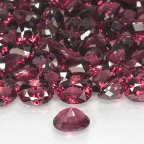Rhodolite Garnet Gemstone in 7 x 5 mm (calibrated) Size for Sale, Rhodolite Garnet Stone in Dark Red Color