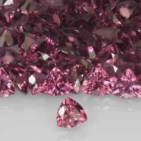 0.51 ct Purple Rhodolite Garnet Stone, Natural Rhodolite Garnet in Trillion Facet Shape for Sale