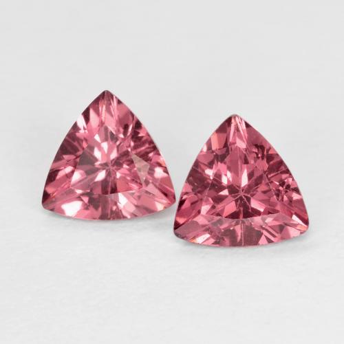 Purple-Red Rhodolite Garnet Gem - 0.5ct Trillion Facet (ID: 621515)