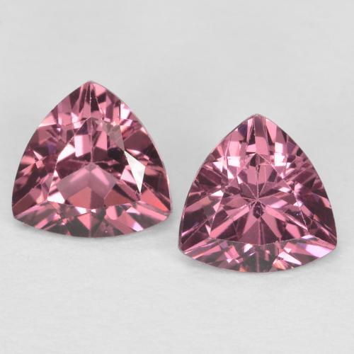 Medium Purple Rhodolite Garnet Gem - 0.5ct Trillion Facet (ID: 621783)