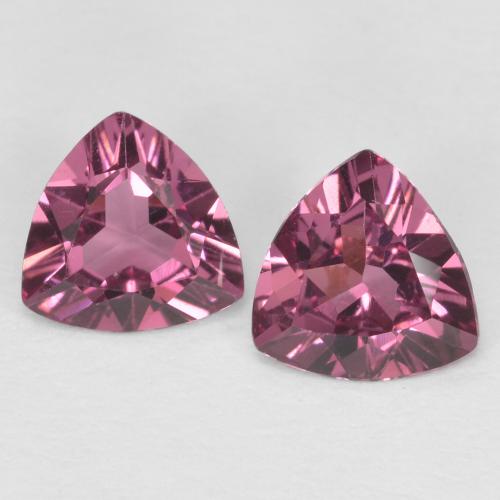 Boysenberry Rhodolite Garnet Gem - 0.4ct Trillion Facet (ID: 621784)