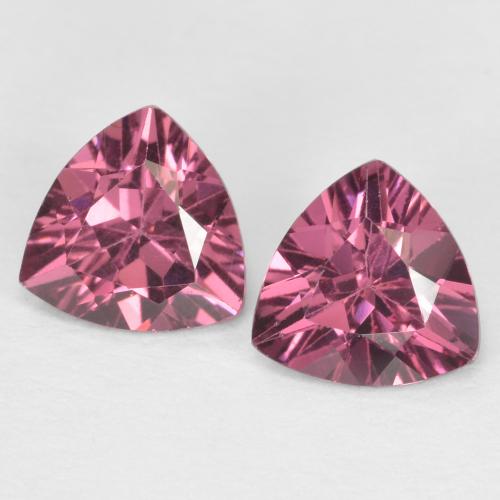 Medium Purple Rhodolite Garnet Gem - 0.5ct Trillion Facet (ID: 621791)
