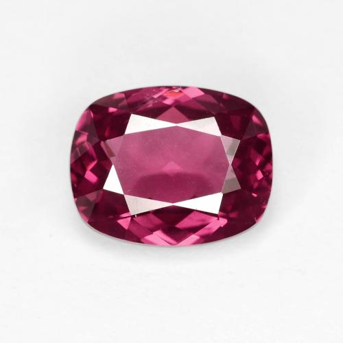 2.32 ct Purple Rhodolite Garnet Gemstone, Rhodolite Garnet Gem in Cushion-Cut Shape for Sale.