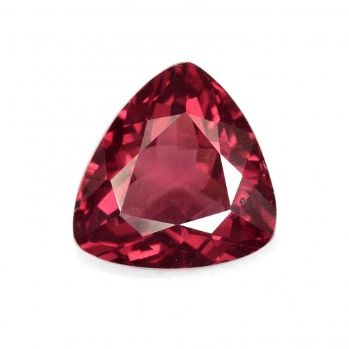 2.67 ct Red Rhodolite Garnet Gemstone, Rhodolite Garnet Gem in Trillion Facet Shape for Sale.