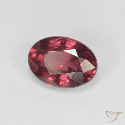 1.04 ct Red Rhodolite Garnet Stone, Natural Rhodolite Garnet in Oval Facet Shape for Sale