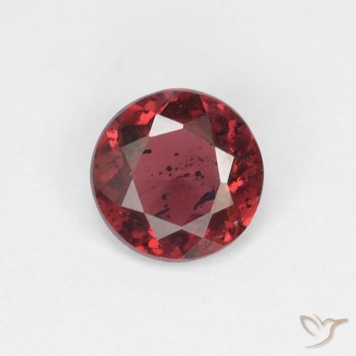 Grenat Rhodolite Rouge round facet du Mozambique, 5,5mm, poids de 0,67 ct, pierre gemme naturelle Non traité de pureté vs-si, 1 pièce Grenat Rhodolite, couleur Rouge, dureté Mohs de 6.5 à 7.5 convient aux bijoux de tous les jours, pierre de sagesse, Photo A