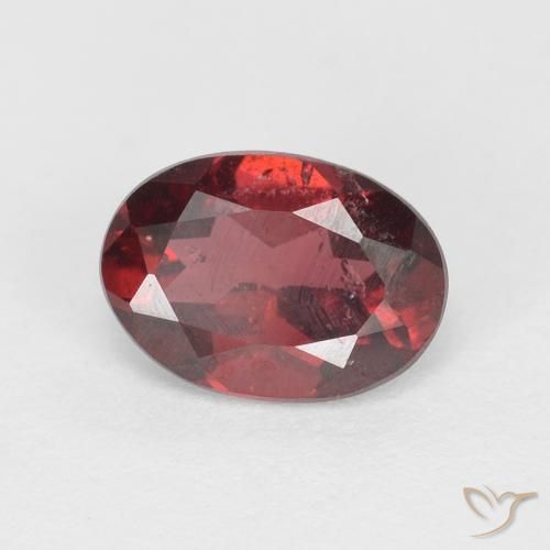 1.02 ct Red Rhodolite Garnet Stone, Natural Rhodolite Garnet in Oval Facet Shape for Sale