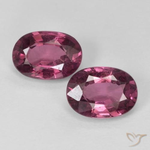 2.12 ct Oval Cut Rhodolite Garnet, 7.2 x 5.2 mm From Mozambique, Photo A