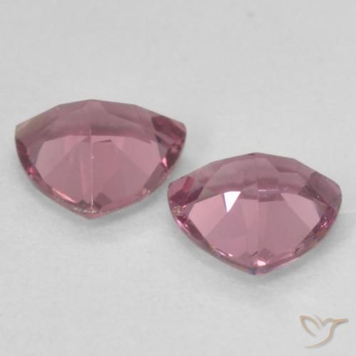 Rhodolite Garnet Gemstones in 5.3 x 5.2 mm Size for Sale, Rhodolite Garnet Stones in Light Merlot Red Color