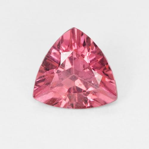 5.8 x 5.6mm Trillion Facet Pink Rhodolite Garnet from Mozambique, Weight of 0.66ct, Natural untreated gemstone in VVS-VS Clarity, 1pc Rhodolite Garnet - the Color is Light Pink, Mohs Hardness of 6.5 - 7.5 suitable for daily wear jewelry, Photo A