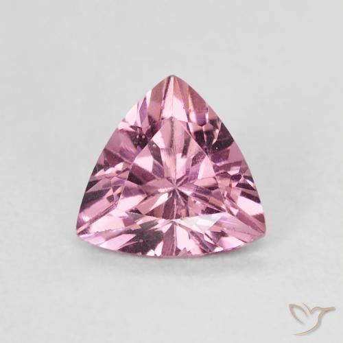 0,52 ct Trillion Cut Grenat Rhodolite, 5,2 x 5 mm du Mozambique, Photo A