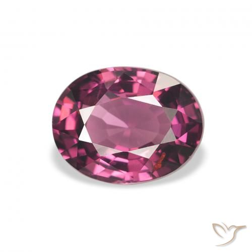 2.03ct Natural Medium Purple Rhodolite Garnet, Oval, VVS-VS
