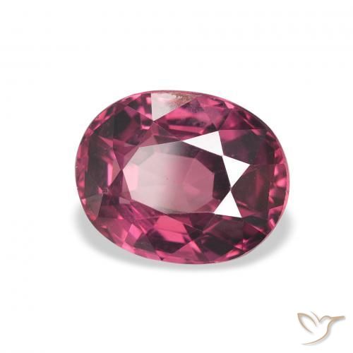2.65 ct Purple Rhodolite Garnet Stone, Natural Rhodolite Garnet in Oval Facet Shape for Sale
