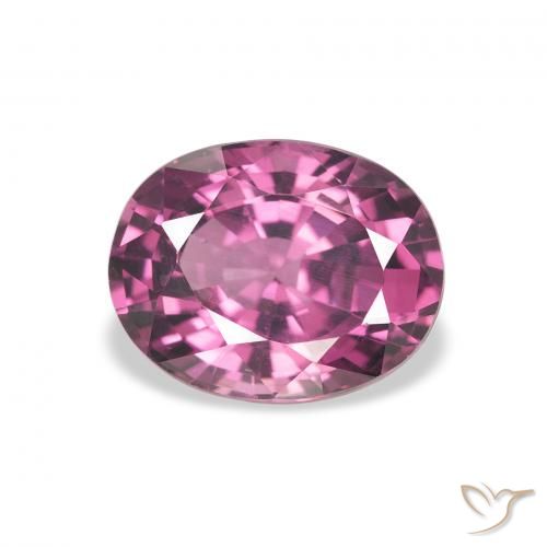 2.36ct Natural Reddish Purple Rhodolite Garnet, Oval, VVS-VS