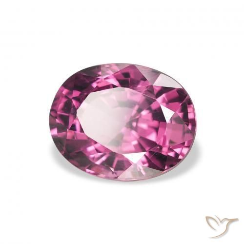 2.36 ct Purple Rhodolite Garnet Stone, Natural Rhodolite Garnet in Oval Facet Shape for Sale