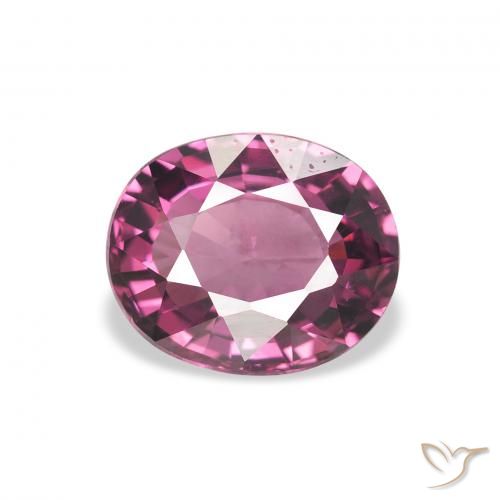 2.07ct Natural Rapberry Red Rhodolite Garnet, Oval, VVS-VS