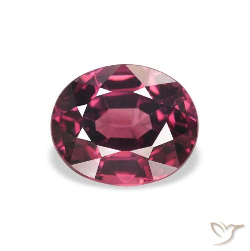 2.13ct Natural Medium Dark-Purple Rhodolite Garnet, Oval, VVS-VS