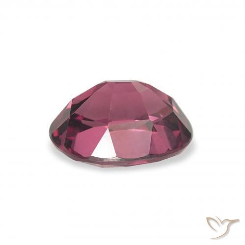 Rhodolite Garnet Gemstone in 8.3 x 6.8 mm Size for Sale, Rhodolite Garnet Stone in Medium Dark-Purple Color