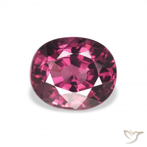 2.31ct Natural Medium Purple Rhodolite Garnet, Oval, VVS-VS