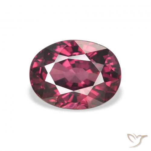 2.62ct Natural Berry Purple Rhodolite Garnet, Oval, VVS-VS