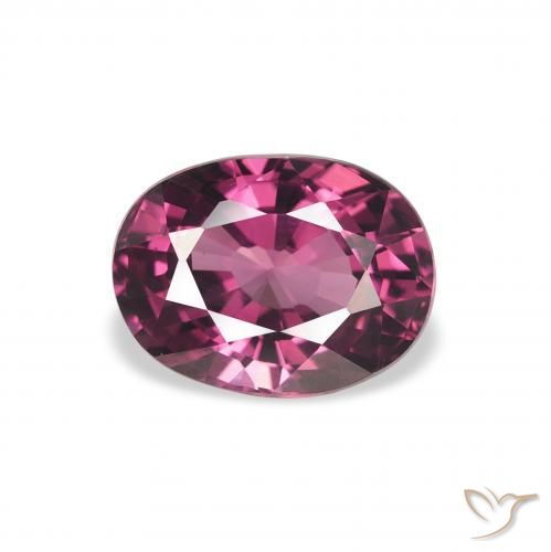 1.96ct Natural Medium Purple Rhodolite Garnet, Oval, VVS