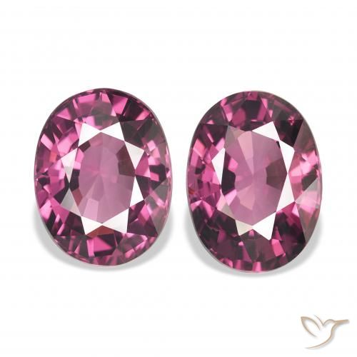 4.38ctw Natural Medium Purple Rhodolite Garnet, Oval, VVS-VS