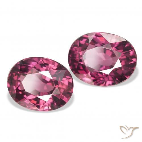 4.43 ctw Purple Rhodolite Garnet Stones, Natural Rhodolite Garnet in Oval Facet Shape for Sale