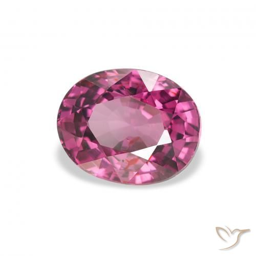 2.21 ct Pink Rhodolite Garnet Stone, Natural Rhodolite Garnet in Oval Facet Shape for Sale