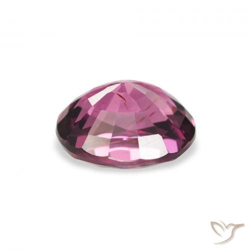 Rhodolite Garnet Gemstone in 8.2 x 6.6 mm Size for Sale, Rhodolite Garnet Stone in Medium Pink Color