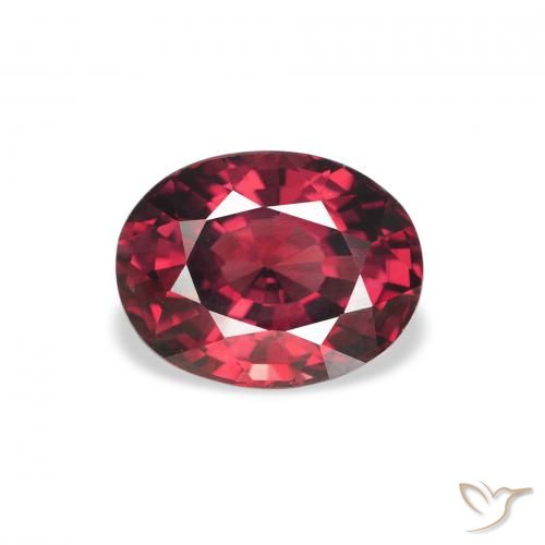2.08ct Natural Intense Red Rhodolite Garnet, Oval, VS