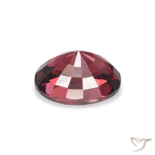 Rhodolite Garnet Gemstone in 8.1 x 6.3 mm Size for Sale, Rhodolite Garnet Stone in Intense Red Color