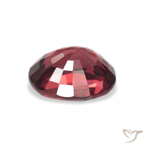 Rhodolite Garnet Gemstone in 9.3 x 7.4 mm Size for Sale, Rhodolite Garnet Stone in Dark Red Color