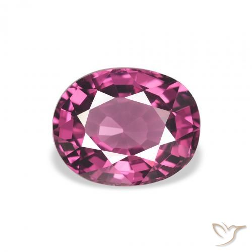 2.35ct Natural Medium Purple Rhodolite Garnet, Oval, VVS