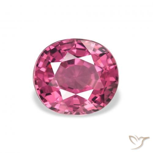 2.23ct Natural Pink Berry Purple Rhodolite Garnet, Oval, VVS