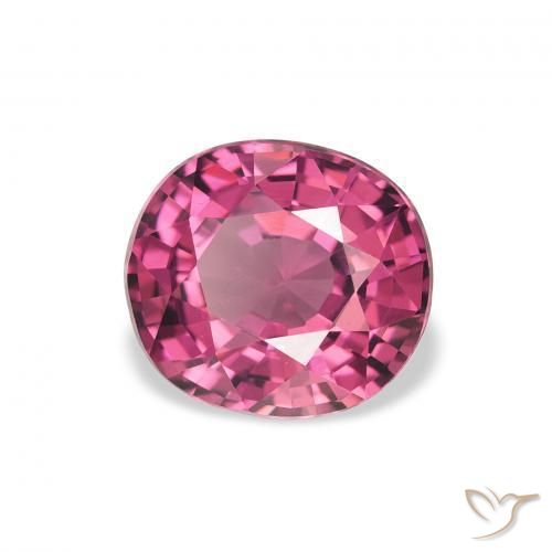 2.23 ct Purple Rhodolite Garnet Stone, Natural Rhodolite Garnet in Oval Facet Shape for Sale