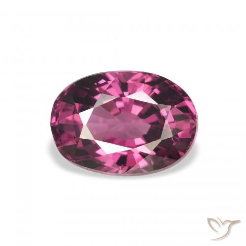 2.67ct Natural Medium Purple Rhodolite Garnet, Oval, VVS