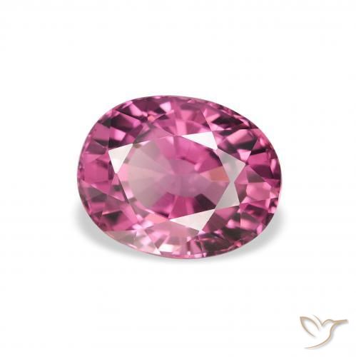 2.05 ct Purple Rhodolite Garnet Stone, Natural Rhodolite Garnet in Oval Facet Shape for Sale