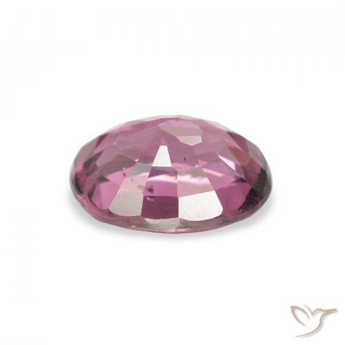 Rhodolite Garnet Gemstone in 8.5 x 6.7 mm Size for Sale, Rhodolite Garnet Stone in Medium Dark-Purple Color