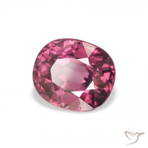 2.27 ct Purple Rhodolite Garnet Stone, Natural Rhodolite Garnet in Oval Facet Shape for Sale