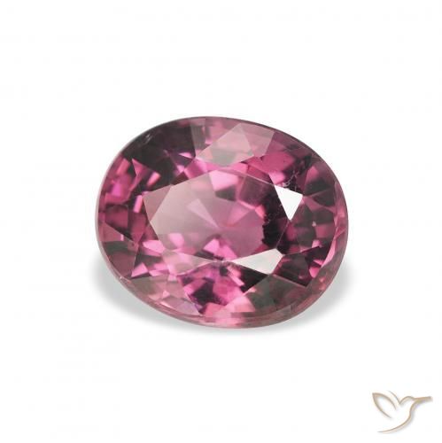 2.02 ct Purple Rhodolite Garnet Stone, Natural Rhodolite Garnet in Oval Facet Shape for Sale