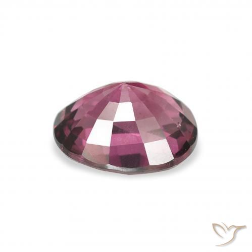 Rhodolite Garnet Gemstone in 8.1 x 6.6 mm Size for Sale, Rhodolite Garnet Stone in Pink Berry Purple Color