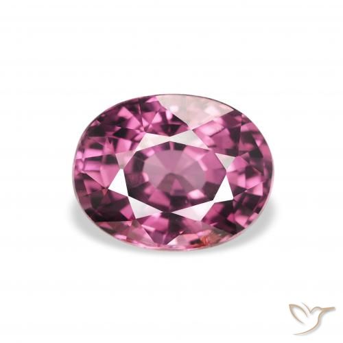 2.11ct Natural Reddish Purple Rhodolite Garnet, Oval, VS
