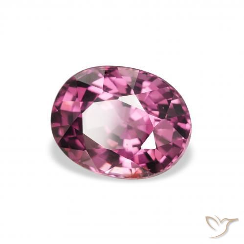 2.11 ct Purple Rhodolite Garnet Stone, Natural Rhodolite Garnet in Oval Facet Shape for Sale
