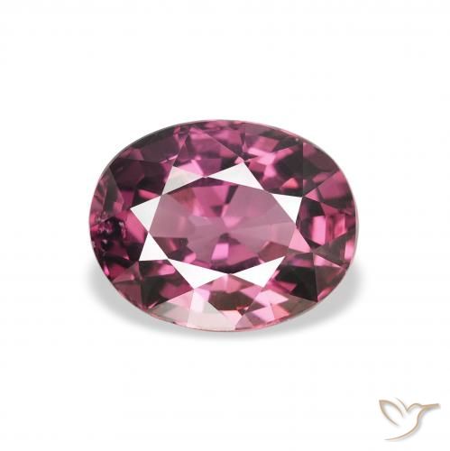 2.09ct Natural Medium Dark-Purple Rhodolite Garnet, Oval, VS